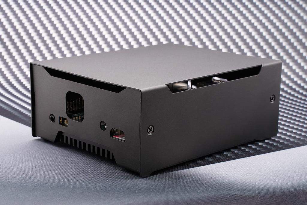 Корпус KKSB для Odroid M1, Пескоструйный алюминий, Черное анодированное покрытие