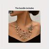 [Multi-Layer Shimmering Imitation Pearl Necklace] Vibrant Bohemian Multilayer Necklace - Shimmering Imitation Pearls - Artisan-Crafted, Authentic Char