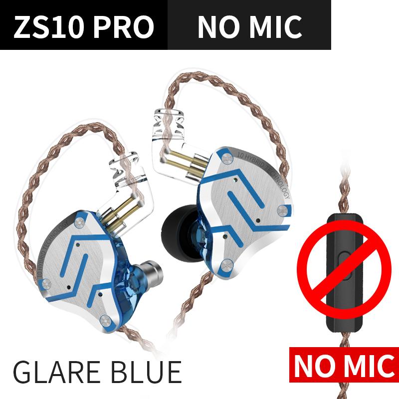 KZ ZS10 PRO 4BA 1DD Metal Headset HIFI Hybrid In-ear Earphone Sport Noise Cancelling Headset KZ ZSX ZSN ZST x AS16 V90 AS10 C12