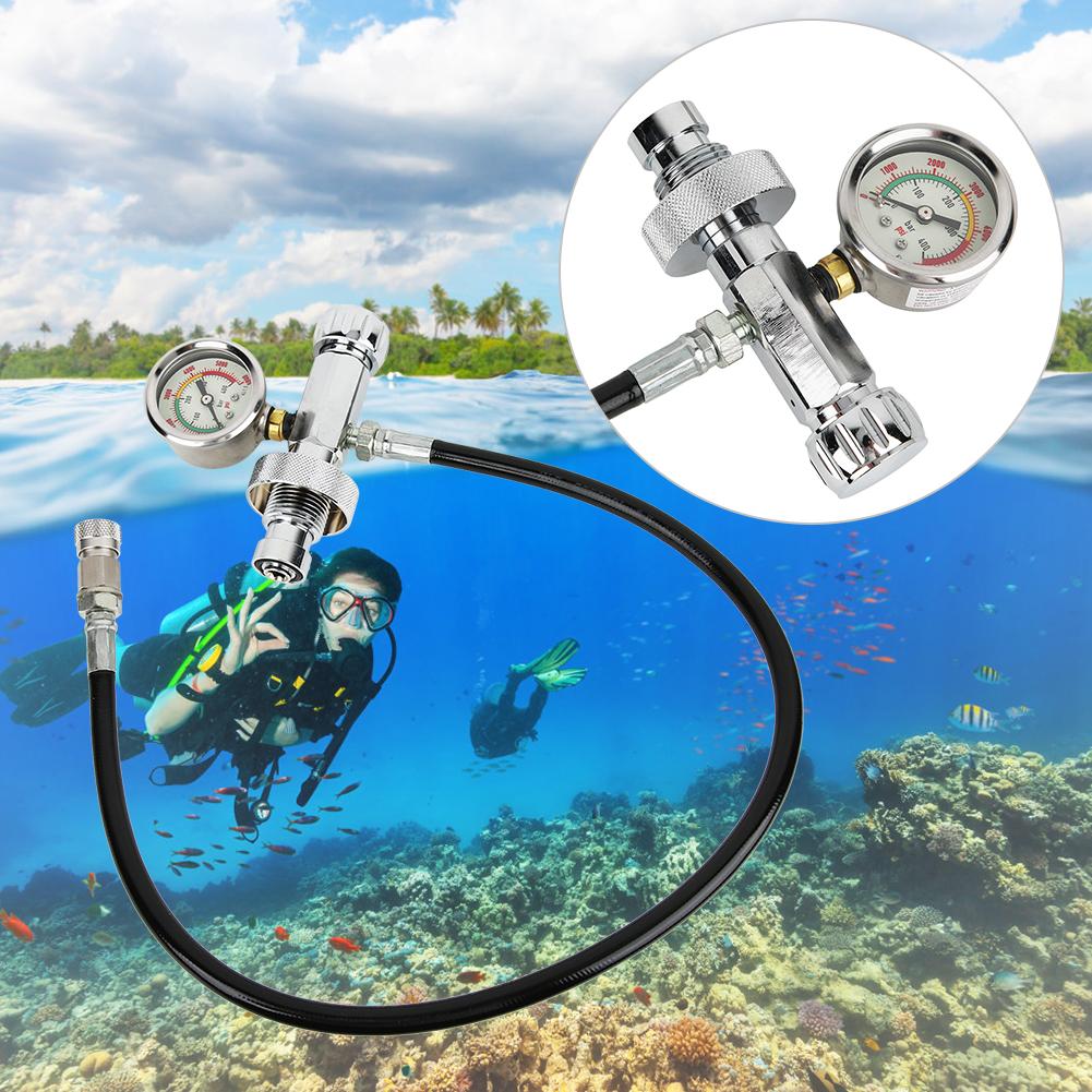 1 шт. Адаптер для кислородного баллона, респиратор, головная часть, аксессуар для подводного плавания S03