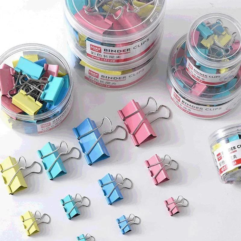 60 Pcs Metal Paper Clip 15mm Color Paper Clip, Used for Books Stationery School Office Supplies High Quality