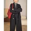 Early Autumn Long Grey Women's Trench Coat - Korean College Style