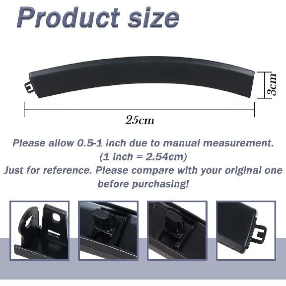 For Honda CRV 2007-2011 Front Bumper Wheel Fender Eyebrow Molding Trim Left&Right