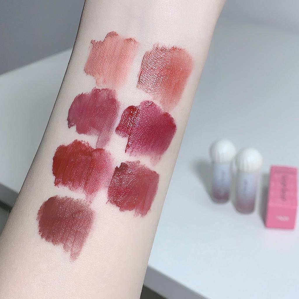 Бархатная воздушная глазурь для губ, матовая, увлажняющая, с антипригарным покрытием, отбеливающая помада-блеск для губ