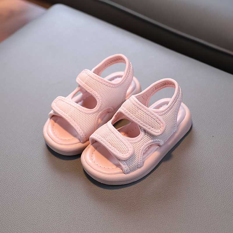 Summer Baby Girl Children Kids Comfortable Simple Cute Fabric Soft Bottom Non-Slip Design Outdoor Beach Sandals