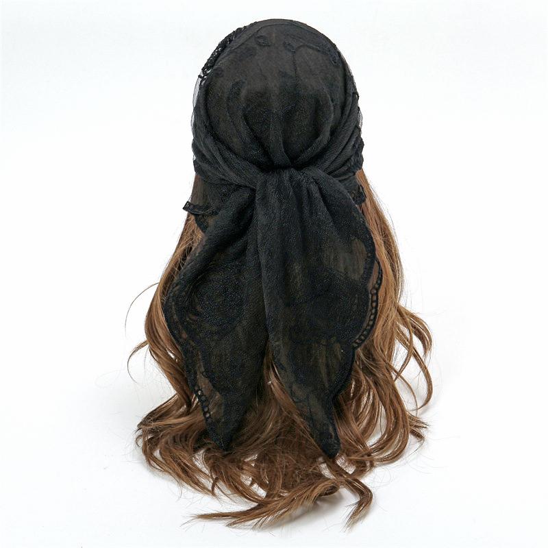 1Pc Lace Versatile Patterned Photography Props Headscarf Fashion Wedding Headscarf Scarf Cotton