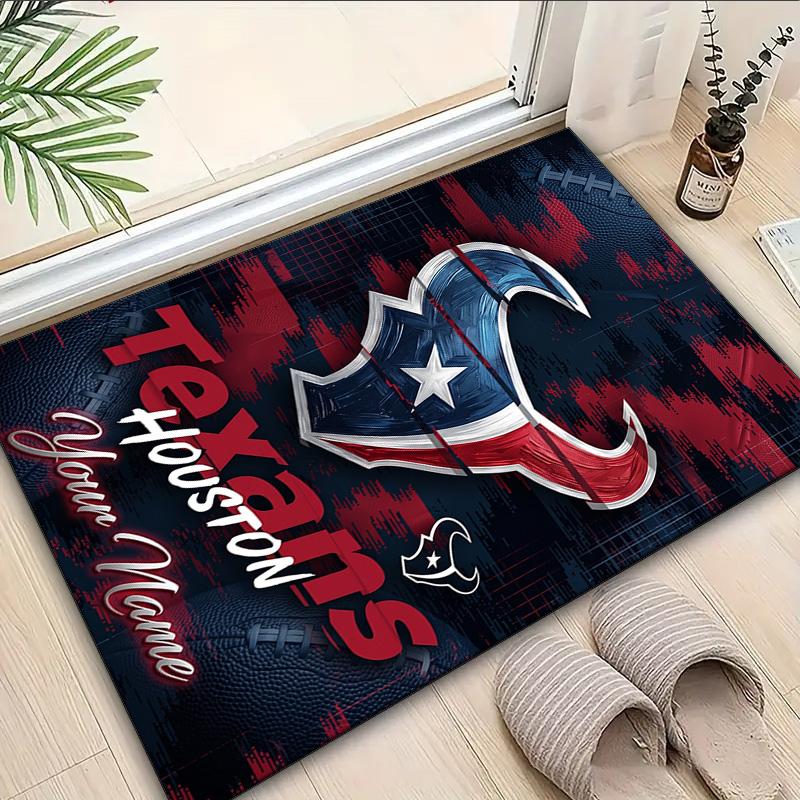 Custom Name Rug Texans basketball Area Rug Suitable for Indoor And Outdoor,Carpets for Homes, Offices,Living Rooms,Home Decor,Christmas Gift