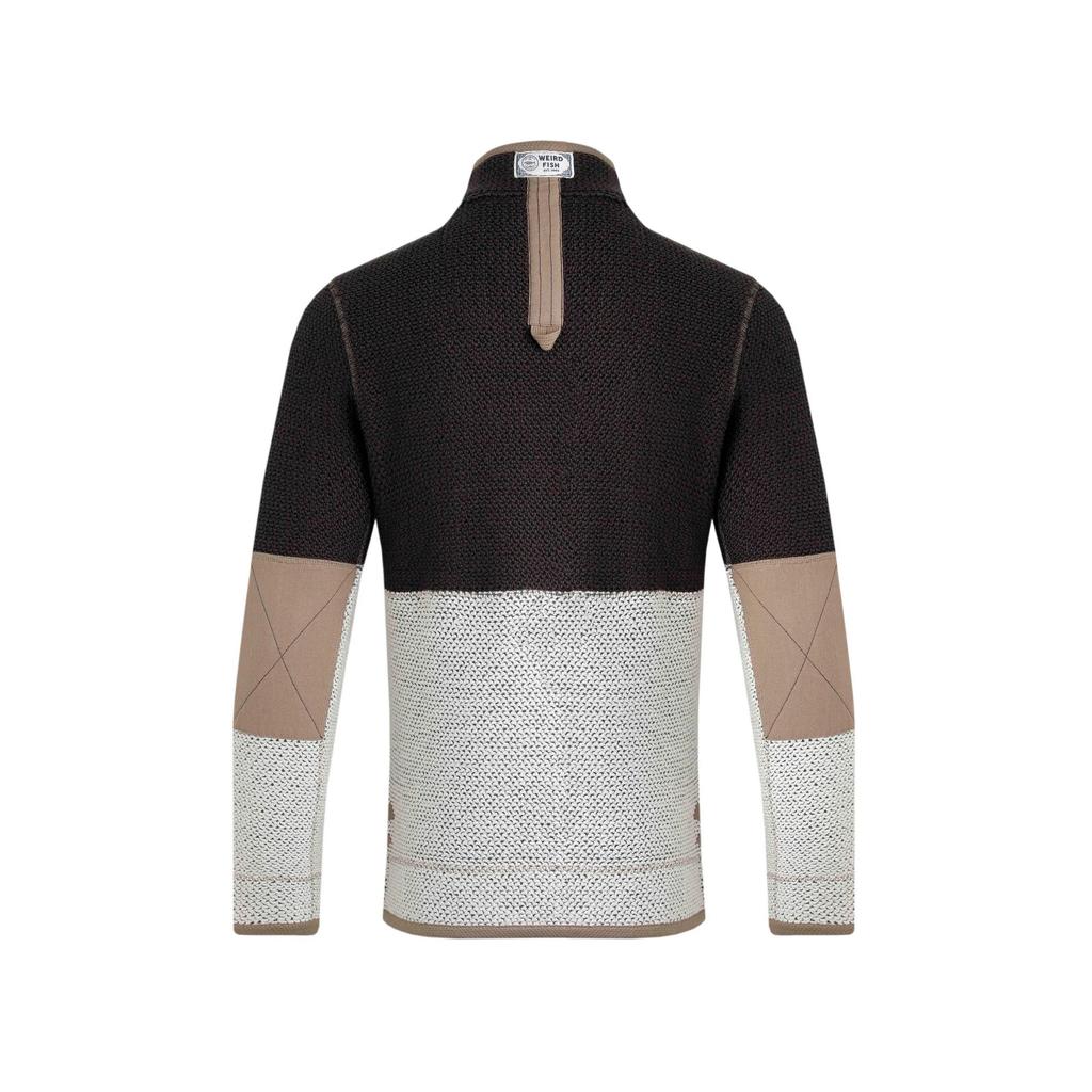 Мужской пуловер с молнией в четверть четверти Weird Fish Kielder Limited Edition Macaroni