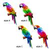 Красочные искусственные попугаи, фигурки, статуэтка, модель птицы, животное, подвесной фотореквизит, миниатюрный DIY для декора двора, лужайки, сада
