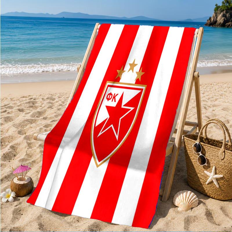 Пляжное полотенце Crvena Zvezda, Быстросохнущее, Легко в уходе, Подходит как для фитнеса, так и для пляжного отдыха, Спортивный незаменимый аксессуар