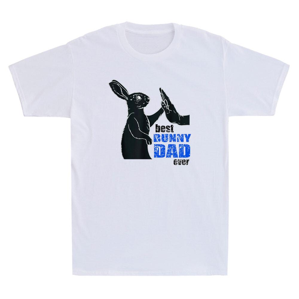 Best Bunny Dad Ever Funny Rabbit Daddy Bunny Father Gifts Vintage Unisexs Tshirt