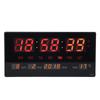 LED Number Clock Large Big Digital Display with Temperature Wall Alarm US Plug 100‑240V