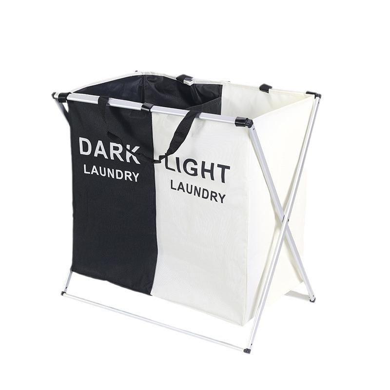 Большая складная корзина для белья с алюминиевым каркасом - Дом, ванная комната, спальня, хранение игрушек, корзина для грязной одежды