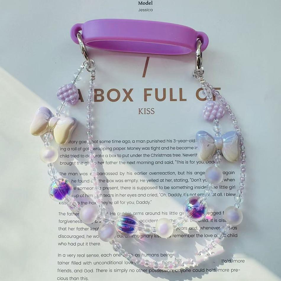 Ручка-ремешок для бутылки для воды для стакана Stanley 30 унций/40 унций Портативный милый хрустальный набор чашек 6-10 см Силиконовый ремешок Аксессуары для термокружки