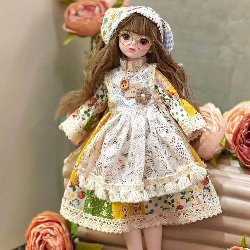 DIY 1/6 BJD Skirt 1/6 30cm Doll Doll Dress Up Fashion Doll'S Lolita Dress  Cotton Doll