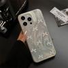 Роскошный лазерный серебристый чехол с бантом для iPhone 17 Air 16 15 14 13 12 11 Pro Max Plus 16E 7 8 SE2 X XS XR Противоударный бампер Fundas