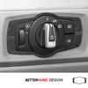 Для BMW E90 E92 E93 Серии 3 Из Алькантары Накладка-стикер на ручку переключателя фар центральной консоли Аксессуары для тюнинга интерьера автомобиля