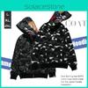 Худи Bape камуфляжной расцветки с дизайном в виде акульей головы, мягкая и удобная куртка на молнии