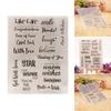 Silicone Stamp Blessing Words Clear Stamp Congratulations Transparent Stamp for Scrapbooking Album Journal Decorations