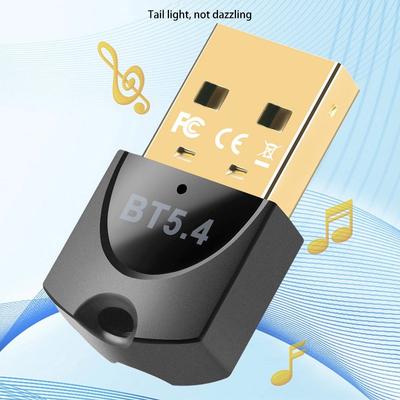 USB Беспроводной Bluetooth Адаптер 5.4 Для ПК Ключ-адаптер Беспроводной Мышь Клавиатура Музыка Аудио Приемник USB Передатчик Новый