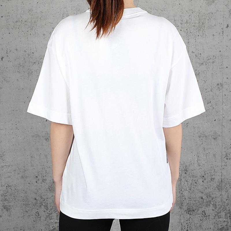 (WMNS) Nike Air Alphabet Logo Printing Sports Round Neck Pullover Short Sleeve White T-Shirt Women's CJ3106-100