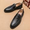 Fashion Spring and Autumn Men's Casual Loafers Soft Sole Pointed Moccasin High Quality Slip-On Men's Shoes Black Driving Business Shoes