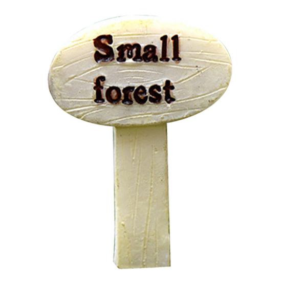 1Pc Cute Fingerpost Mini Garden Landscape Miniature Ornaments DIY Scenery