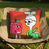 Anime Food Apples Onions Cushion Cover Soft Reversible Durable Pillow Cover MultiScene Use for Home Car Daily Comfort