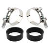 Motorcycle Intake Manifold Clamp Kit with Flat Seals For Harley Shovelhead Ironhead FX XL FL Wide Glide Low Rider XL Sportster