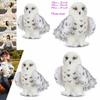Adorable Wizard Snowy Owl Plush Toy Soft Stuffed Doll For Kids Christmas Gift