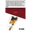D1RC RC Car Shock Absorber 80mm True Negative Pressure Simulation Car for SCX10 Crawler Car Shock Absorber ZC1S2E0