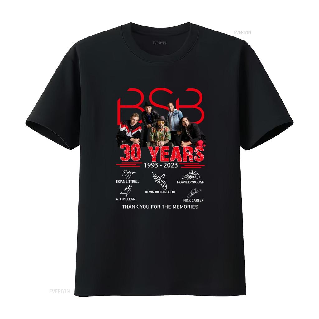 BSB Backstreet Boys Band Member 30 Years 1993 2023 Thank You For The Memories T Shirt vintage Washed Versatile homme graphic