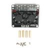 Cooling Fan for Raspberry Pi Heat Sink Expansion Board LED Light Double Fans C2448