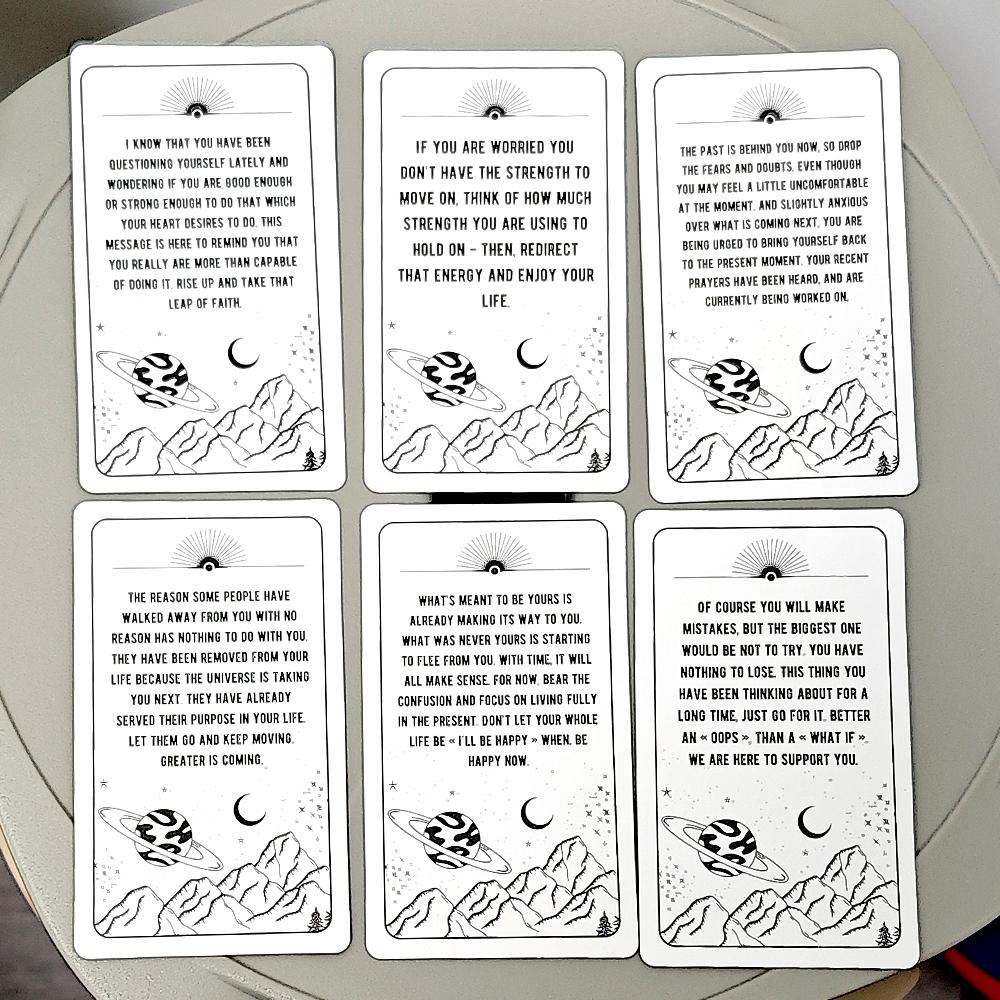 10.3*6см Оракул Послания Вселенной с Руководством от Ваших Наставников для Общих Раскладов 54 шт. Оракульные карты