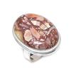 Silver Leaf Jasper Handmade 925 Sterling Silver Jewelry Ring Size 7 E3r62