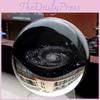 Globe Crystal Ball Galaxy Miniatures 3d Laser Engraved Glass Ball 60mm Sphere