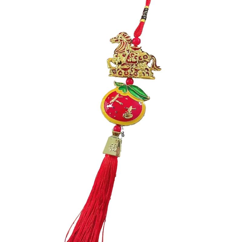 2026 Год Лошади Настенное украшение Автомобильный орнамент Китайский Новый год Красный Золотой Подвеска Удача Декора Новоселье Подарки