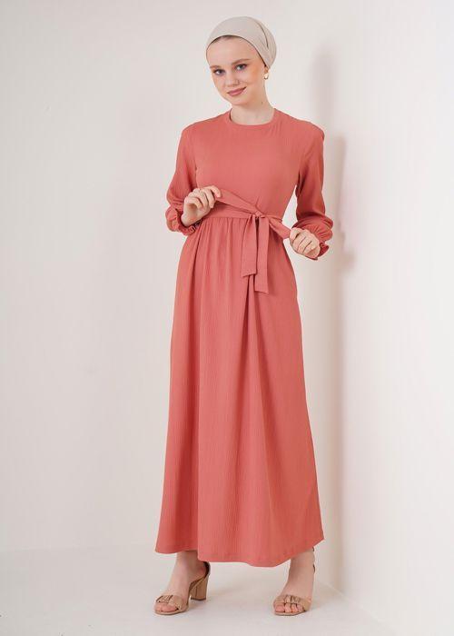 MT Одежда - Длинное розовое платье 38