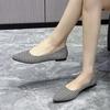 Fashion Ballet Flat Shoes Women's Flying Line 2024  New Woven Pointed Flat Shoes for Pregnant Women Machine Washable Soft Bottom Large