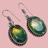 Green Tourmalinne Gemstone Mother's Day Jewelry Pendant Earring Set
