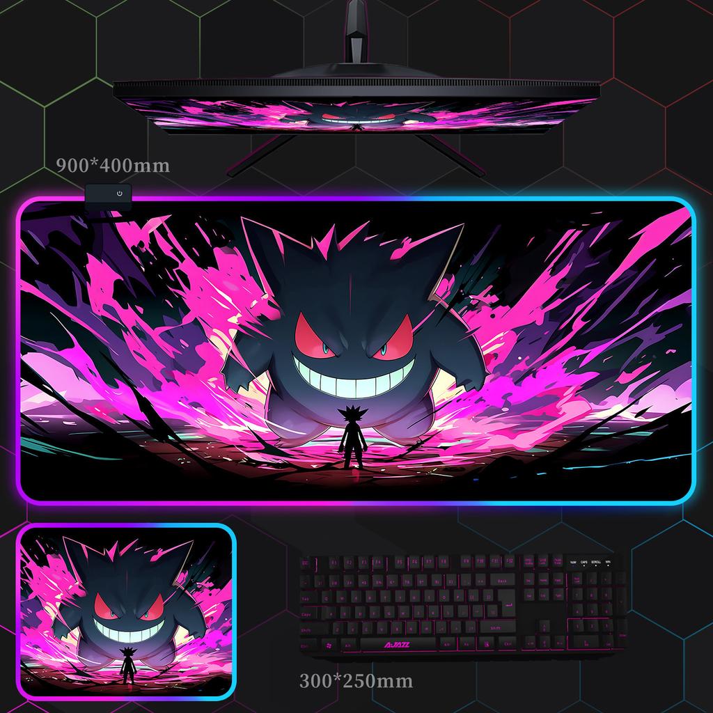 Аниме Хацунэ Мику One Piece Seven s RGB Коврик для мыши Супербольшой Киберспорт Анимация Игра Аниме Fps Настольный коврик