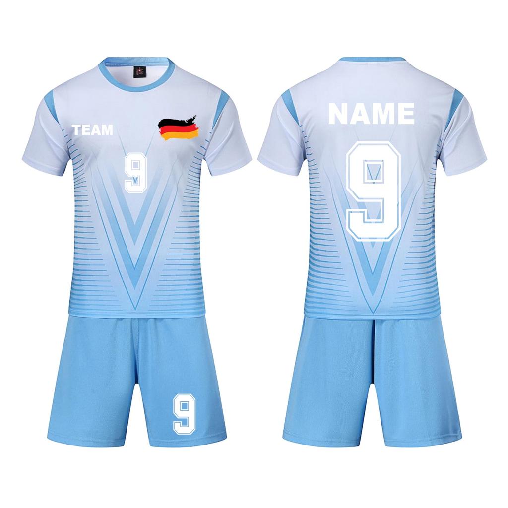 Personalised Shirts Kit Mens Girls With Name Number Custom Football Jerseys For Boys Training Suit