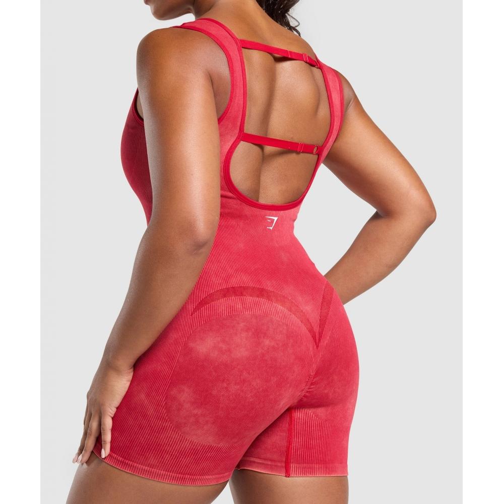 Gymshark GaIns Seamless All In One карминовый красный B9a2c Rb2q