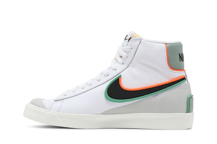 Men's Sneakers Nike Blazer Mid 77 Infinite White Roma Green White/Black/Jade Smoke/Roma Green