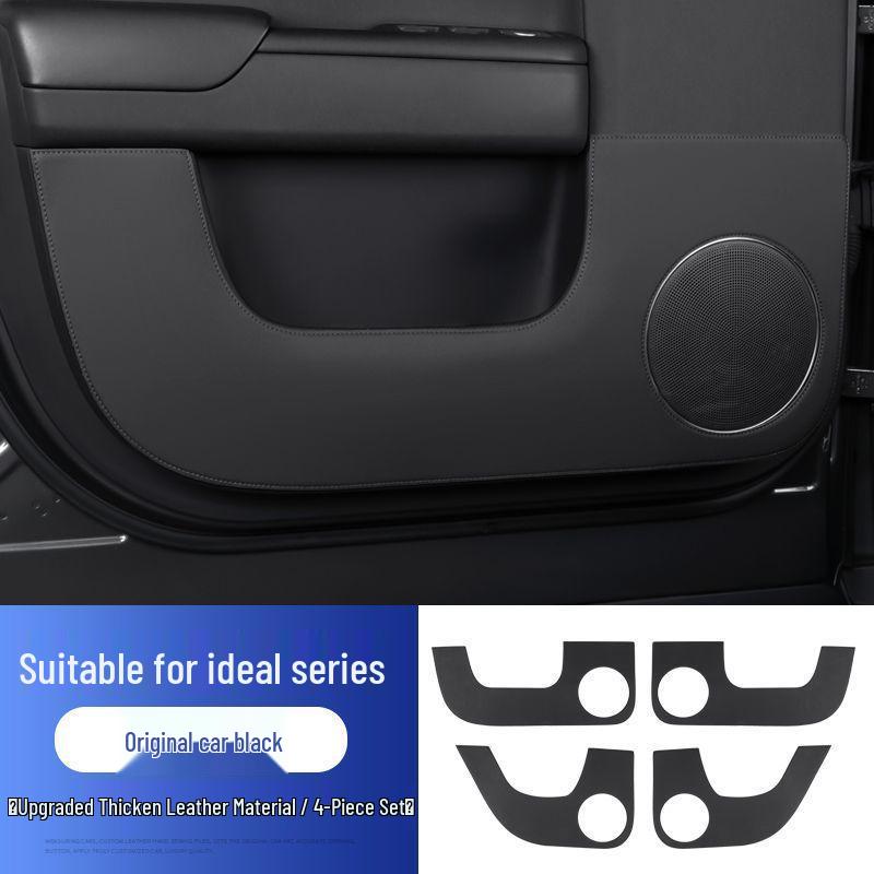 Li Auto L7 Interior Leather Anti-kick Mat - Car Door Protection & Decorative Accessory