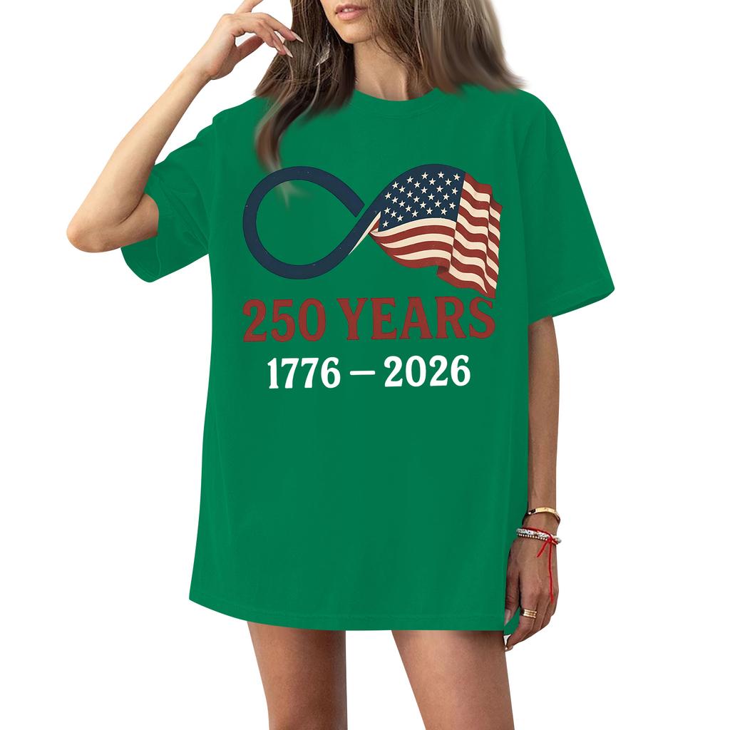 Женская футболка с круглым вырезом и короткими рукавами с принтом