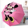 1pc Minnie Mouse,Pink Automatic Folding Umbrella: Compact 8-Bone Design Cartoon Outdoor Travel Companion, Business Umbrella, Christmas Valen