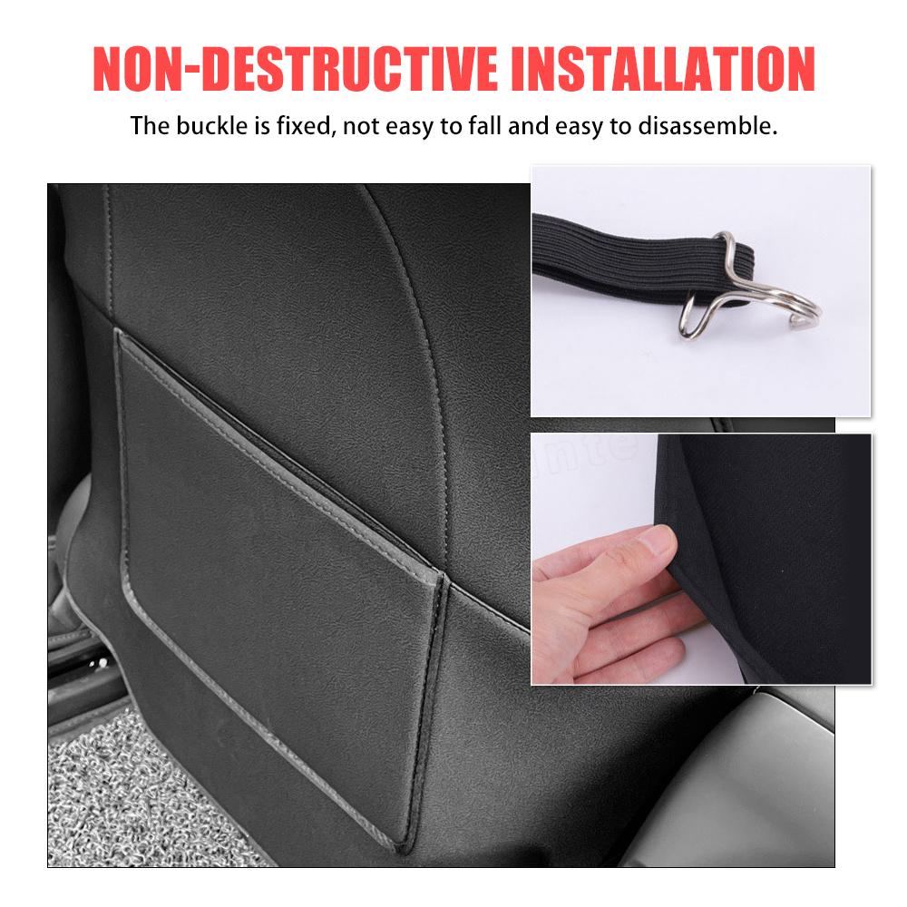 2 шт., защитная накладка для автомобильного сиденья, модификация, детская защита от грязи, кожаная защита для модели автомобиля Tesla 3 года