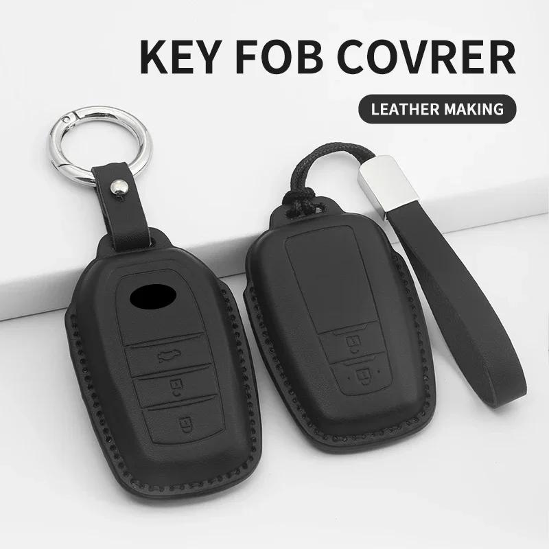 Чехол-оболочка для автомобильного ключа с 2/3 кнопками, брелок для Toyota Prius Camry Corolla CHR C-HR RAV4 Land Cruiser, брелок-пульт, аксессуары из ПУ