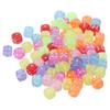 80pcs 8*8*8mm Dice Shape Beads Acrylic Acrylic Dice Beads for Jewelry Making Supplies